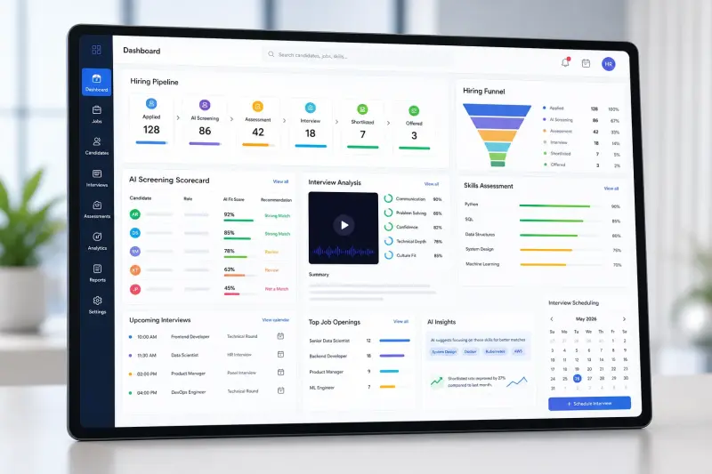 AI Based Hiring Platform Visual Presentation